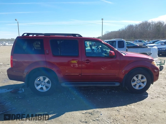 2008 Nissan Pathfinder S with VIN 5N1AR18U98C643086, listed as a IAAI auction lot 41282206 with 134,388 mi miles. Bid and sale history available at carsss.com. Image 14.