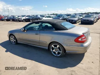 2005 Mercedes-Benz CLK 500 with VIN WDBTK75J75F147923, listed as a Copart auction lot 53743485 with 181,045 mi miles and Clean title. Bid and sale history available at DreamBid. Image 2.