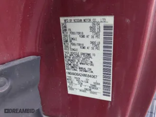 2004 Nissan Titan XE with VIN 1N6AA06A24N584067, listed as a IAAI auction lot 41568800 with 184,664 mi miles. Bid and sale history available at carsss.com. Image 9.