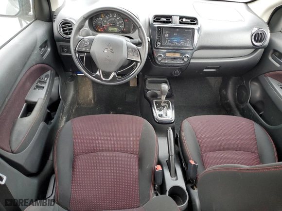 2022 Mitsubishi Mirage G4 ES with VIN ML32FUFJXNHF04844, listed as a Copart auction lot 50119745 with 34,620 mi miles and Salvage Title. Bid and sale history available at carsss.com. Image 8.