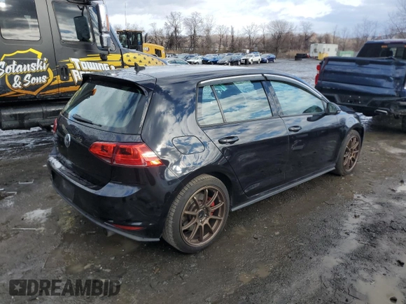 2017 Volkswagen Golf GTI Autobahn with VIN 3VW547AU8HM061459, listed as a Copart auction lot 81270054 with 99,438 mi miles and Salvage Title. Bid and sale history available at carsss.com. Image 3.