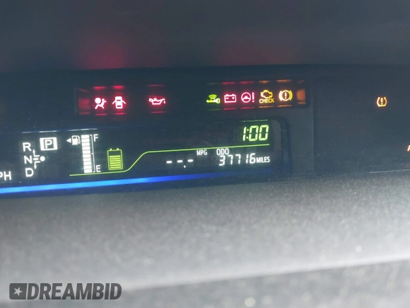 2017 Toyota Prius v Two with VIN JTDZN3EU6HJ069884, listed as a IAAI auction lot 41493416 with 37,716 mi miles. Bid and sale history available at carsss.com. Image 16.