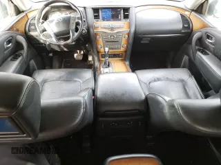 2012 Infiniti QX56 7-passenger with VIN JN8AZ2NE3C9017910, listed as a Copart auction lot 54199494 with 242,851 mi miles and Salvage Title. Bid and sale history available at carsss.com. Image 8.