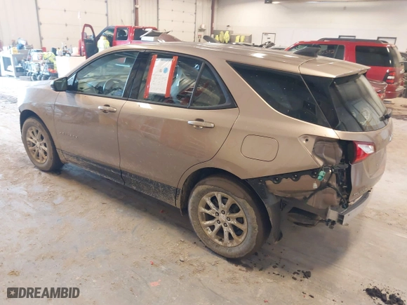 2019 Chevrolet Equinox LS with VIN 2GNAXHEV8K6282263, listed as a IAAI auction lot 41738714 with 49,551 mi miles. Bid and sale history available at carsss.com. Image 3.