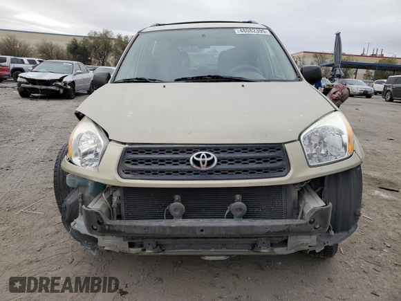 2003 Toyota RAV4 with VIN JTEGH20V030092631, listed as a Copart auction lot 48082395 with 189,802 mi miles and Salvage Title. Bid and sale history available at DreamBid. Image 5.