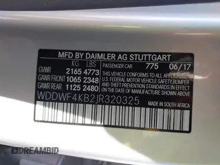 2018 Mercedes-Benz C with VIN WDDWF4KB2JR320325, listed as a IAAI auction lot 40359181 with 58,522 mi miles. Bid and sale history available at carsss.com. Image 9.