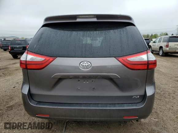2015 Toyota Sienna XLE with VIN 5TDYK3DC9FS552119, listed as a Copart auction lot 55424515 with 108,307 mi miles and Salvage title. Bid and sale history available at DreamBid. Image 6.