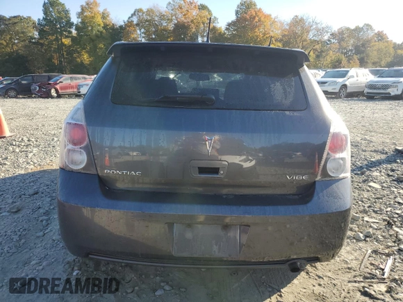 2009 Pontiac Vibe w/1SB with VIN 5Y2SP67049Z473521, listed as a Copart auction lot 76947204 with 185,831 mi miles and Salvage Title. Bid and sale history available at carsss.com. Image 6.