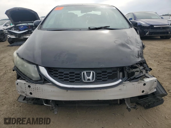 2013 Honda Civic LX with VIN 19XFB2F54DE233976, listed as a Copart auction lot 50965575 with 155,571 mi miles and Salvage Title. Bid and sale history available at DreamBid. Image 5.