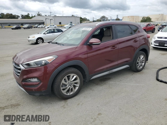 2017 Hyundai Tucson Sport z VIN KM8J33A24HU528007, wystawiony jako Copart lot #54540415 z przebiegiem 83 556 mil mil oraz Szkoda całkowita • Salvage title. Historia ofert i sprzedaży dostępna na DreamBid. Obrazek 1.