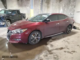 2018 Nissan Maxima SL with VIN 1N4AA6AP2JC405590, listed as a Copart auction lot 45521975 with 54,000 mi miles and Salvage Title. Bid and sale history available at carsss.com. Image 1.