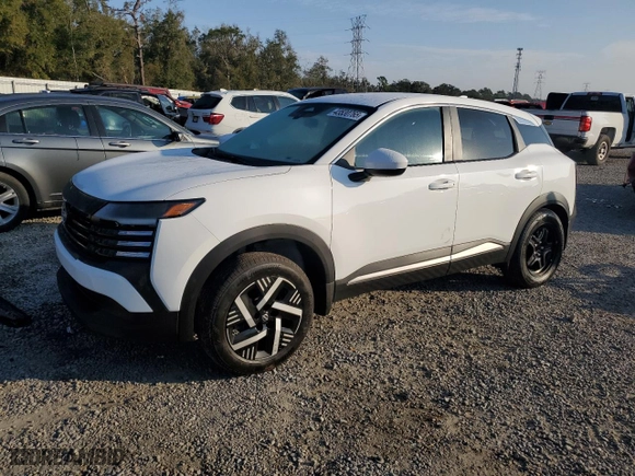 2025 Nissan Kicks SV with VIN 3N8AP6CA9SL302274, listed as a Copart auction lot 43530765 with 1,855 mi miles and Non Repairable. Bid and sale history available at carsss.com. Image 1.