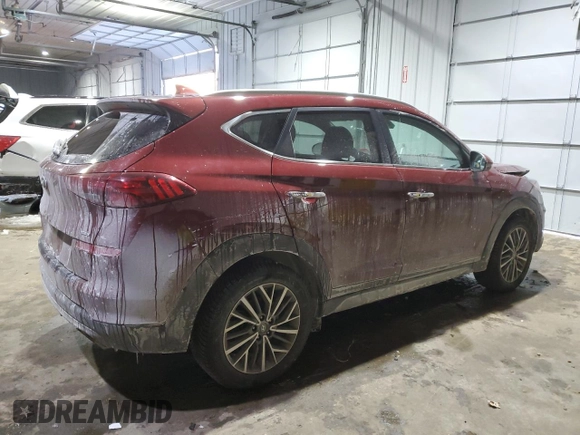 2019 Hyundai Tucson Limited z VIN KM8J3CAL1KU034204, wystawiony jako Copart lot #46511035 z przebiegiem 126 142 mil mil oraz Szkoda całkowita • Salvage title. Historia ofert i sprzedaży dostępna na DreamBid. Obrazek 3.