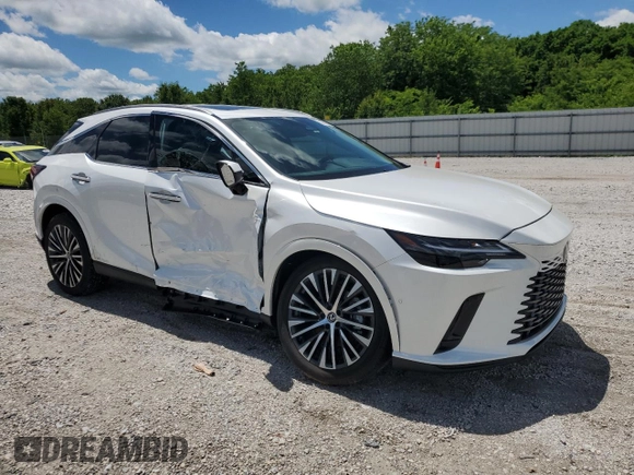 2025 Lexus RX 350 with VIN 2T2BAMBA2SC061051, listed as a Copart auction lot 57847605 with 526 mi miles and Salvage title. Bid and sale history available at DreamBid. Image 4.