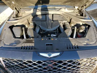 2022 Genesis GV80 with VIN KMUHCESC4NU080544, listed as a Copart auction lot 74490614 with 27,720 mi miles and Salvage title. Bid and sale history available at DreamBid. Image 12.