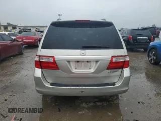 2005 Honda Odyssey EX with VIN 5FNRL38415B410659, listed as a Copart auction lot 58535455 with 198,250 mi miles and Salvage title. Bid and sale history available at DreamBid. Image 6.