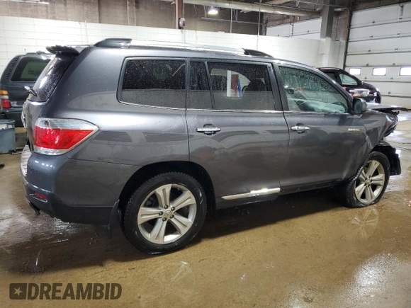 2012 Toyota Highlander Limited with VIN 5TDDK3EH6CS151700, listed as a Copart auction lot 62163965 with 248,662 mi miles and Salvage title. Bid and sale history available at DreamBid. Image 3.