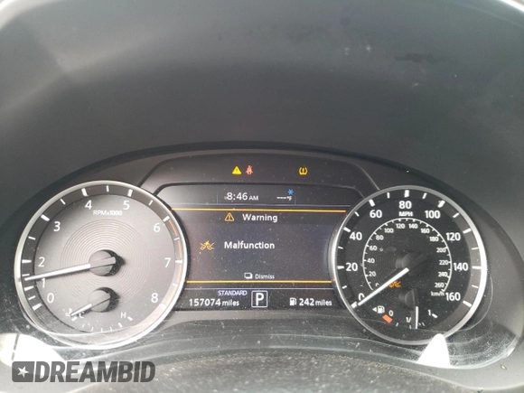 2019 Infiniti QX50 Essential with VIN 3PCAJ5M15KF115179, listed as a Copart auction lot 53516055 with 157,074 mi miles and Salvage title. Bid and sale history available at DreamBid. Image 9.