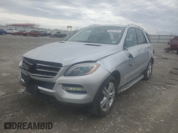 2014 Mercedes-Benz M 350 with VIN 4JGDA5HB9EA337104, listed as a Copart auction lot 50757295 with 154,682 mi miles and Salvage Title. Bid and sale history available at DreamBid. Image 1.