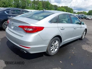 2015 Hyundai Sonata SE with VIN 5NPE24AF5FH054481, listed as a IAAI auction lot 42183252 with 107,370 mi miles and . Bid and sale history available at DreamBid. Image 4.