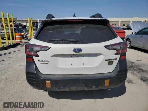 2023 Subaru Outback Wilderness with VIN 4S4BTGUDXP3111827, listed as a Copart auction lot 48702075 with 52,628 mi miles and Salvage title. Bid and sale history available at DreamBid. Image 6.