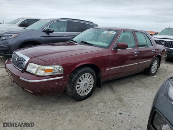 2007 Mercury Grand Marquis LS with VIN 2MEFM75V97X632663, listed as a Copart auction lot 73807104 with 82,217 mi miles and Non Repairable. Bid and sale history available at carsss.com. Image 1.