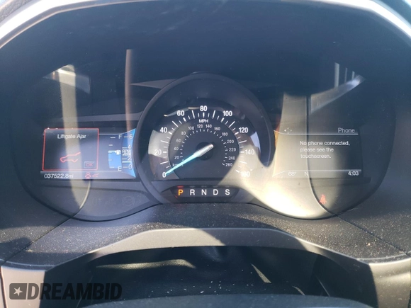 2017 Ford Edge Titanium with VIN 2FMPK4K88HBC47677, listed as a Copart auction lot 50040085 with 37,522 mi miles and Salvage Title. Bid and sale history available at carsss.com. Image 9.