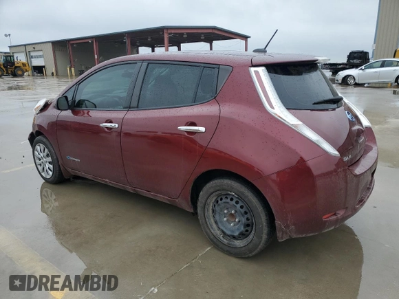 2016 Nissan LEAF S with VIN 1N4BZ0CPXGC313658, listed as a Copart auction lot 40262153 with 48,274 mi miles. Bid and sale history available at carsss.com. Image 2.