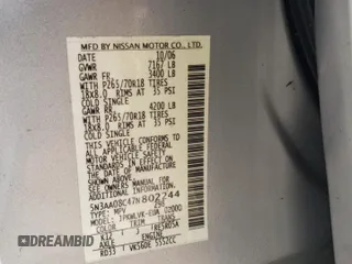 2007 Infiniti QX56 with VIN 5N3AA08C47N802244, listed as a Copart auction lot 87195344 with 0 mi miles and Salvage Title. Bid and sale history available at carsss.com. Image 13.