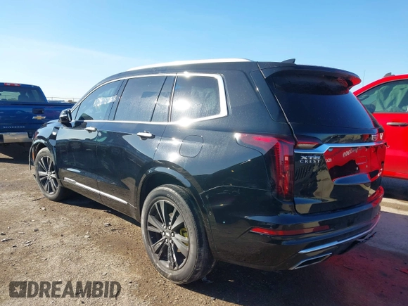 2022 Cadillac XT6 Premium Luxury with VIN 1GYKPCRS1NZ121711, listed as a IAAI auction lot 41149624 with 62,887 mi miles and . Bid and sale history available at DreamBid. Image 3.