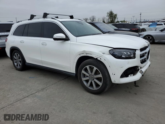 2021 Mercedes-Benz GLS with VIN 4JGFF5KE2MA407859, listed as a Copart auction lot 55323765 with 49,045 mi miles and Salvage Title. Bid and sale history available at carsss.com. Image 4.