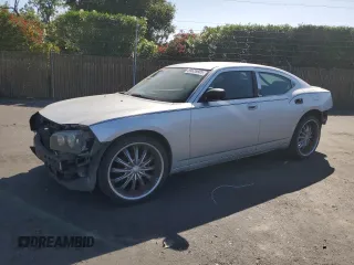2008 Dodge Charger z VIN 2B3KA43R58H112406, wystawiony jako Copart lot #59626605 z przebiegiem 152 387 mil mil oraz Szkoda całkowita • Salvage title. Historia ofert i sprzedaży dostępna na DreamBid. Obrazek 1.