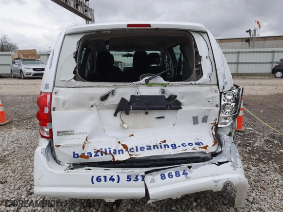 2014 Dodge Grand Caravan SE with VIN 2C4RDGBG6ER407672, listed as a Copart auction lot 51684295 with 183,144 mi miles and Salvage Title. Bid and sale history available at carsss.com. Image 6.