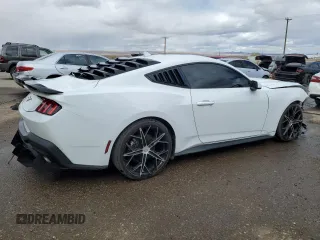 2024 Ford Mustang EcoBoost with VIN 1FA6P8TH3R5118636, listed as a Copart auction lot 48220675 with 7,663 mi miles and Salvage Title. Bid and sale history available at carsss.com. Image 3.
