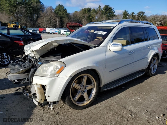 2009 Mercedes-Benz GL-Class 5.5L with VIN 4JGBF86E29A467075, listed as a Copart auction lot 85040734 with 186,768 mi miles and Clean Title. Bid and sale history available at carsss.com. Image 1.