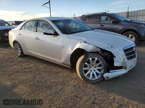 2014 Cadillac CTS Luxury RWD with VIN 1G6AR5S39E0173752, listed as a Copart auction lot 42184495 with 81,735 mi miles and Salvage Title. Bid and sale history available at carsss.com. Image 4.
