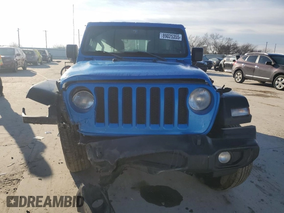 2022 Jeep Wrangler Unlimited Sport with VIN 1C4HJXDN8NW173946, listed as a Copart auction lot 89025355 with Not Provided miles and Salvage Title. Bid and sale history available at DreamBid. Image 5.
