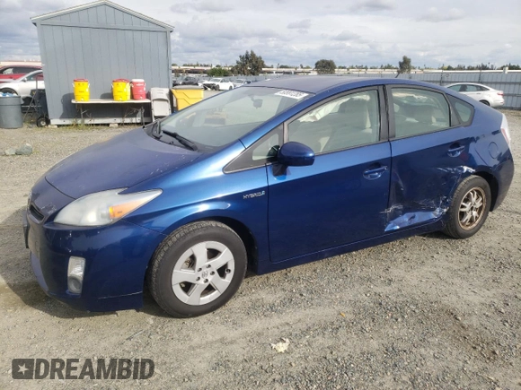 2010 Toyota Prius II with VIN JTDKN3DU1A0124501, listed as a Copart auction lot 50991285 with 112,580 mi miles and Salvage Title. Bid and sale history available at DreamBid. Image 1.