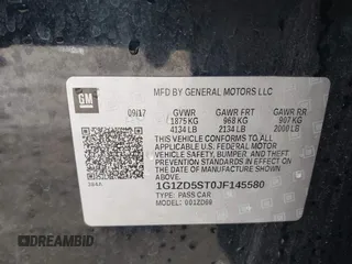 2018 Chevrolet Malibu LT with VIN 1G1ZD5ST0JF145580, listed as a IAAI auction lot 41928184 with 170,566 mi miles and . Bid and sale history available at DreamBid. Image 9.