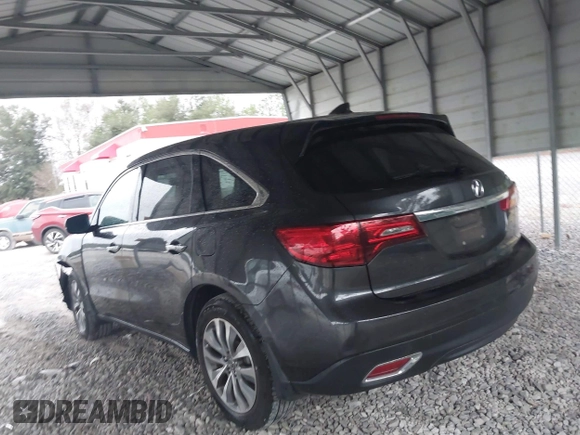 2014 Acura MDX Tech Pkg with VIN 5FRYD3H42EB009323, listed as a IAAI auction lot 40863681 with 87,746 mi miles. Bid and sale history available at carsss.com. Image 3.