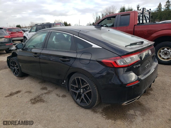 2022 Honda Civic Hatchback Sport Touring with VIN 19XFL1G82NE403057, listed as a Copart auction lot 83113244 with 23,332 mi miles and Salvage Title. Bid and sale history available at carsss.com. Image 2.
