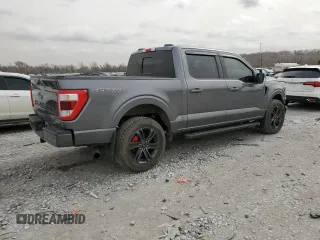 2021 Ford F-150 XL with VIN 1FTFW1E88MFB09564, listed as a Copart auction lot 49444645 with 58,033 mi miles and Salvage Title. Bid and sale history available at carsss.com. Image 3.
