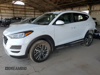 2021 Hyundai Tucson SEL z VIN KM8J33AL7MU315345, wystawiony jako Copart lot #59000025 z przebiegiem 43 664 mil mil oraz Szkoda całkowita • Salvage title. Historia ofert i sprzedaży dostępna na DreamBid. Obrazek 1.