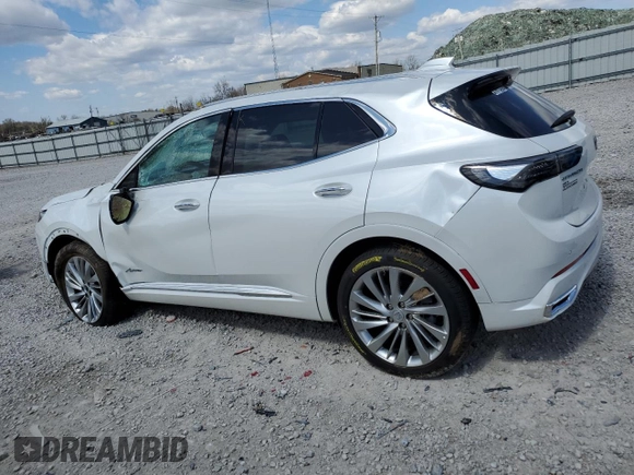 2025 Buick Envision Preferred with VIN LRBFZME49SD005985, listed as a Copart auction lot 50192235 with 555 mi miles and Salvage Title. Bid and sale history available at DreamBid. Image 2.