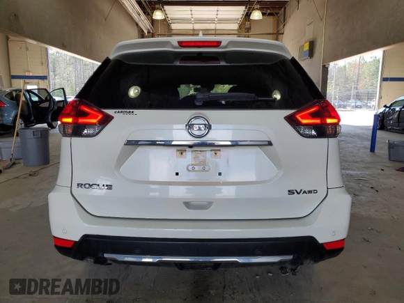 2019 Nissan Rogue SV with VIN JN8AT2MVXKW384368, listed as a Copart auction lot 50820585 with 67,320 mi miles and Salvage Title. Bid and sale history available at carsss.com. Image 6.