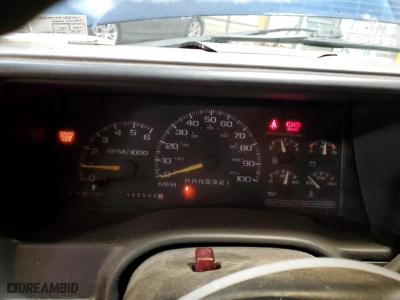 1998 Chevrolet C/K 1500 with VIN 1GCEC19M1WE128395, listed as a Copart auction lot 46939195 with 105,996 mi miles and Salvage Title. Bid and sale history available at carsss.com. Image 9.