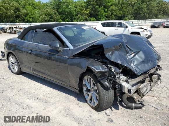 2021 Audi A5 Cabriolet Premium Plus z VIN WAUWAGF56MN004871, wystawiony jako Copart lot #56628655 z przebiegiem Nie podano mil oraz Szkoda całkowita • Salvage title. Historia ofert i sprzedaży dostępna na DreamBid. Obrazek 4.