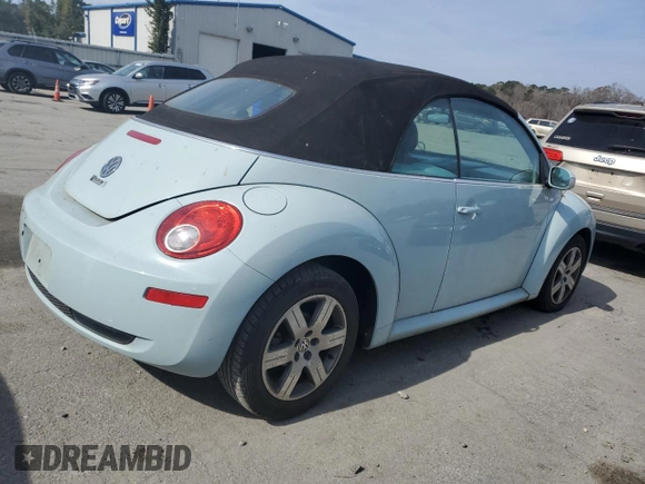2006 Volkswagen Beetle with VIN 3VWRF31Y76M331463, listed as a Copart auction lot 87394034 with 101,136 mi miles and Clean title. Bid and sale history available at DreamBid. Image 3.