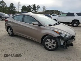 2016 Hyundai Elantra SE with VIN 5NPDH4AE7GH672100, listed as a Copart auction lot 50680505 with 107,445 mi miles and Salvage Title. Bid and sale history available at carsss.com. Image 4.