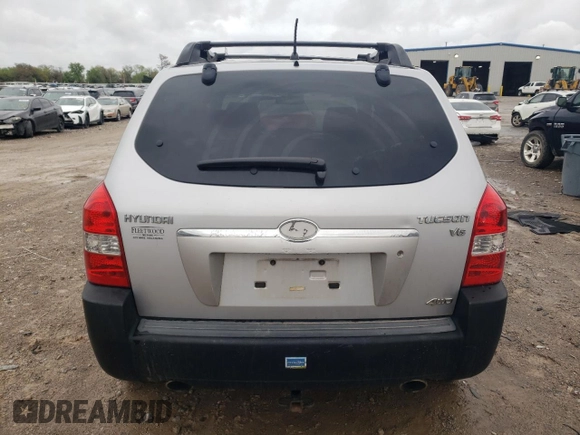 2006 Hyundai Tucson GLS with VIN KM8JN72D56U374499, listed as a Copart auction lot 51642695 with 169,519 mi miles and Salvage Title. Bid and sale history available at carsss.com. Image 6.